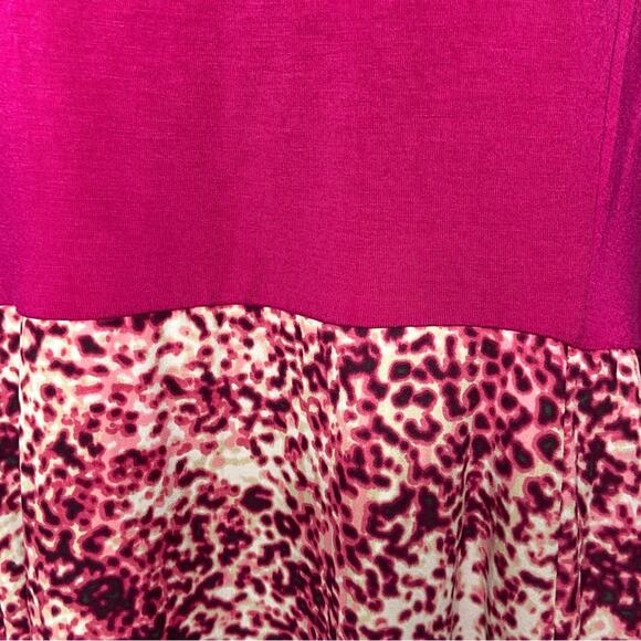 APT 9 Sleeveless Fit And Flare Dress In Pink Abstract Print Women’s Petite XL - Picture 5 of 9